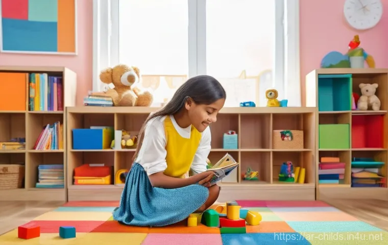 아동심리상담사 직업 전망 - **Prompt:** A warm and inviting scene inside a child psychologist's office. A kind, professional fem...